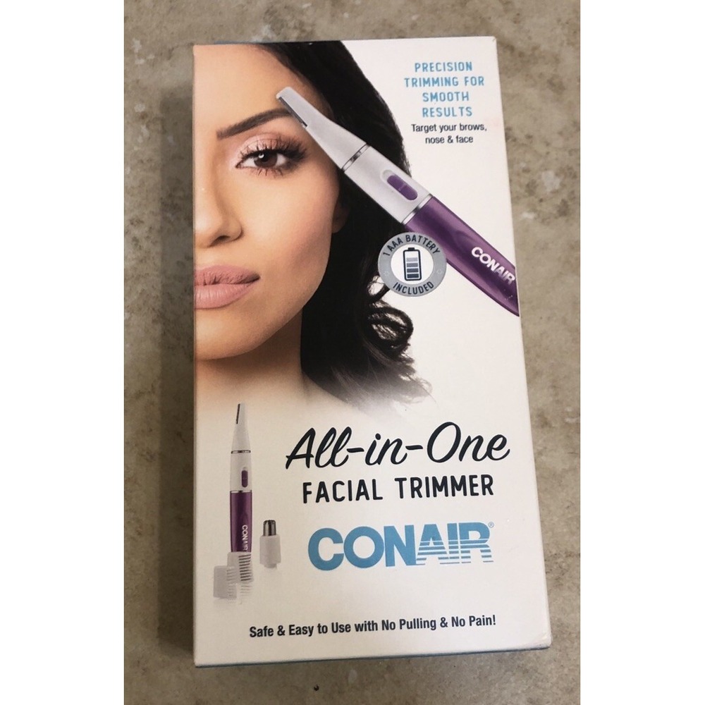 Conair All-In-1 Facial Precision‎ Trimmer Hair Removal Body Women Battery NEW